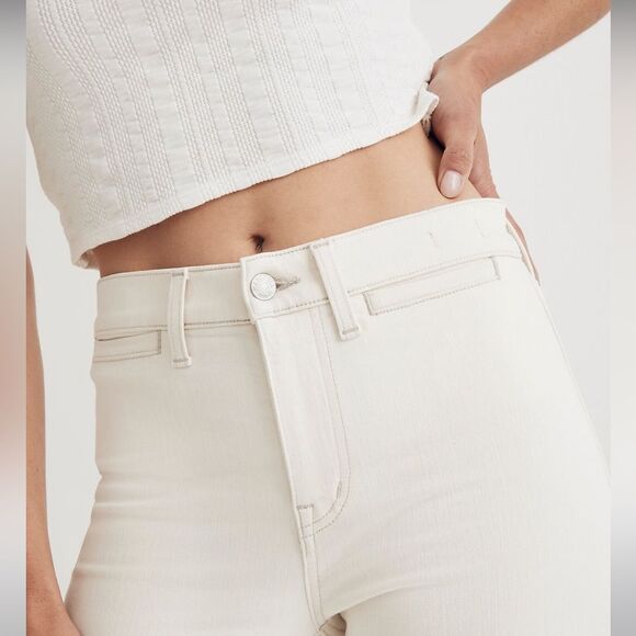 Madewell NWT Kick Out Crop Jeans Size 32 Mid Rise in Vintage Canvas - Picture 2 of 10
